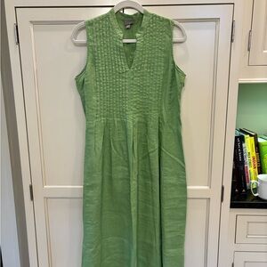 J. Jill Green Sleeveless V-Neck Sundress